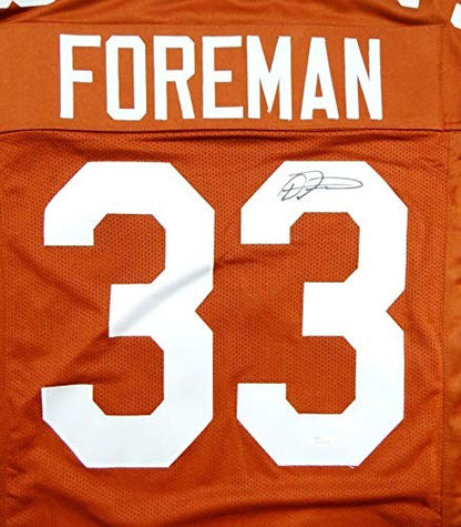D'onta Foreman Autographed Orange College Style Jersey
