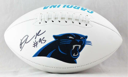 Derrick Brown Autographed Carolina Panthers Logo Football