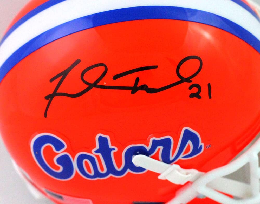 Fred Taylor Signed Florida Gators Black Mini Helmet