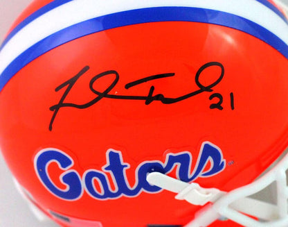 Fred Taylor Signed Florida Gators Black Mini Helmet