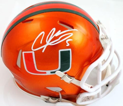 Andre Johnson Signed Miami Hurricanes Flash Speed Mini Helmet