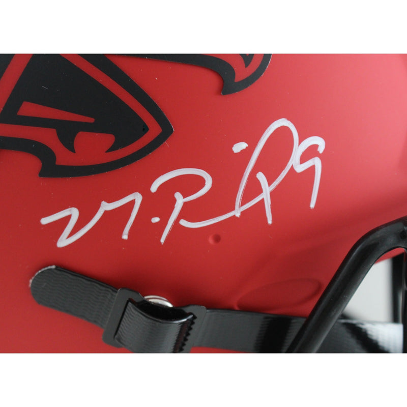 Michael Penix Jr. Signed Atlanta Falcons Authentic Rave Full Size Helmet