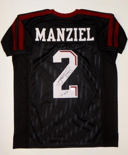 Johnny Manziel Autographed Black Custom Football Jersey