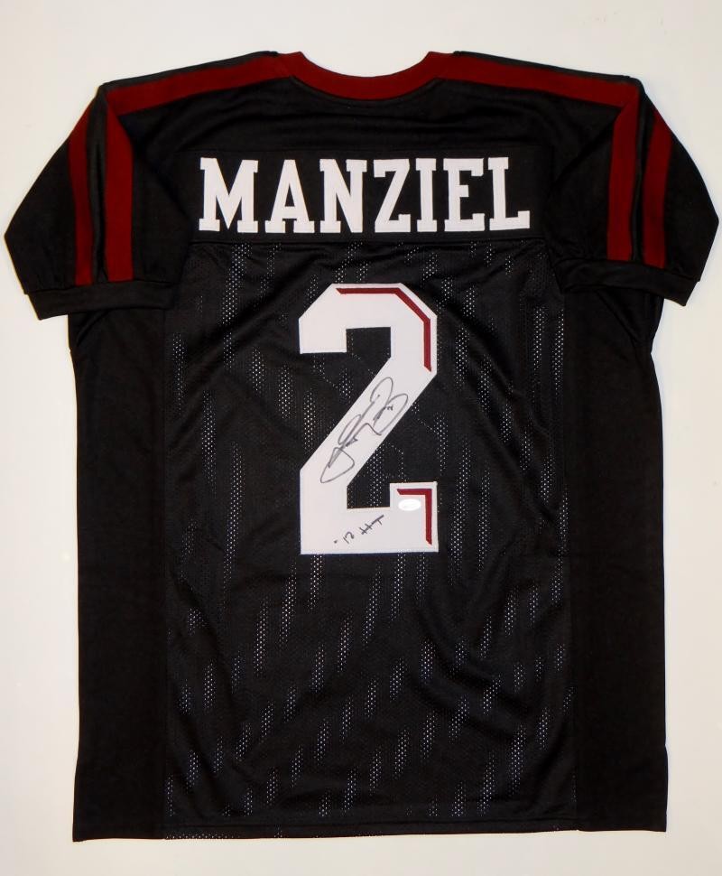 Johnny Manziel Autographed Black Custom Football Jersey