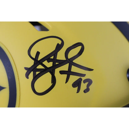 Troy Polamalu Autographed Pittsburgh Steelers Rave Mini Helmet Beckett