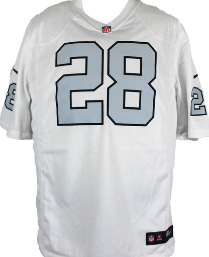 Josh Jacobs Autographed Las Vegas Raiders White Nike Game Jersey