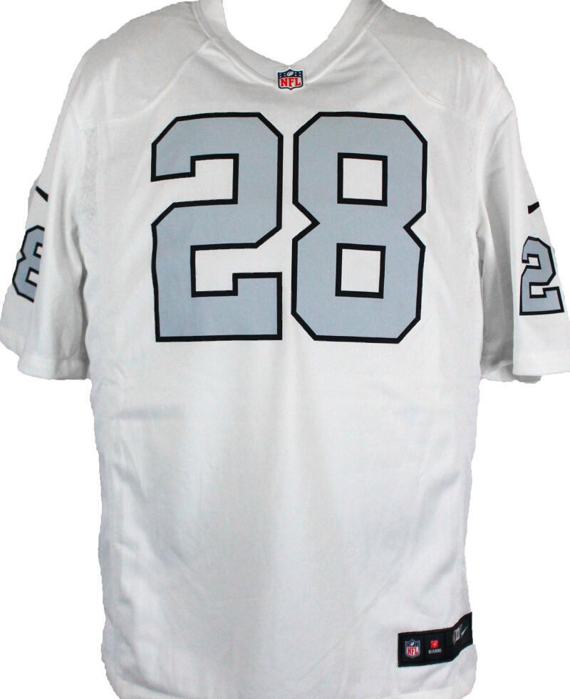 Josh Jacobs Autographed Las Vegas Raiders White Nike Game Jersey