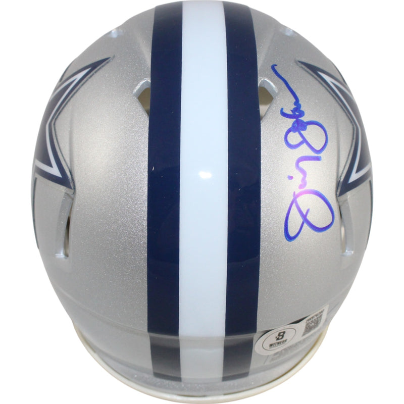 Jimmy Johnson Dallas Cowboys Autographed HOF Mini Helmet Beckett