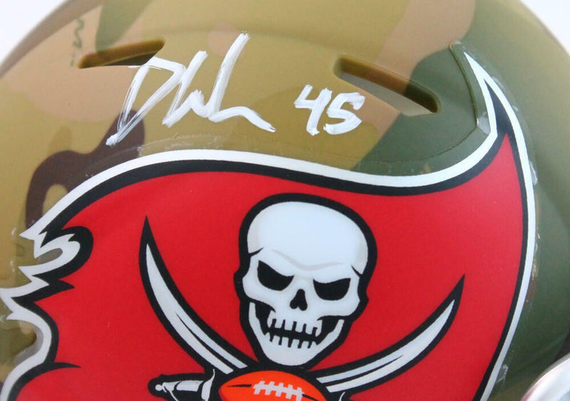 Devin White Signed Tampa Bay Buccaneers Camo Speed Mini Helmet