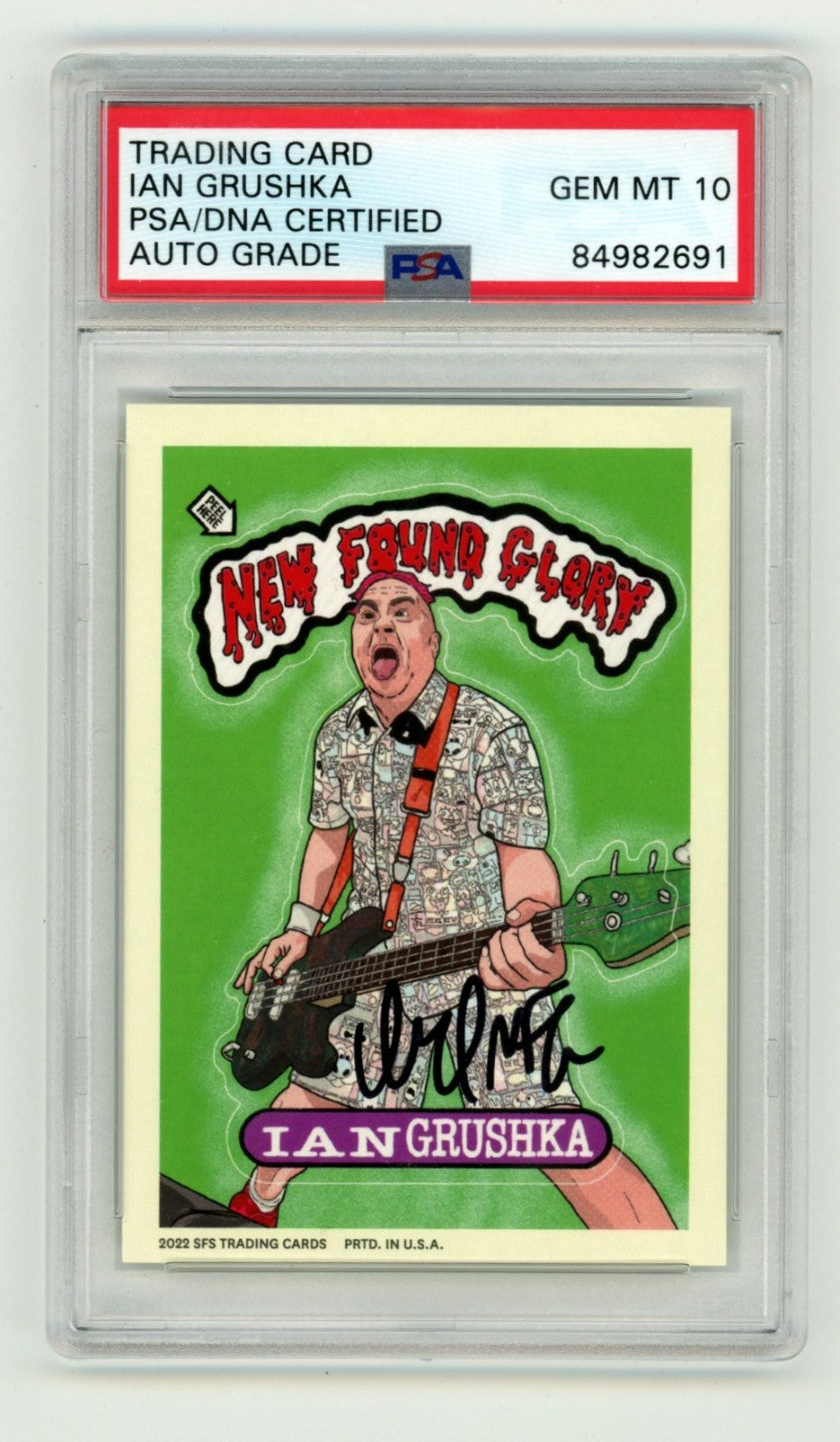 Ian Grushka Signed 2022 Sixty First Street Card PSA 10 Auto