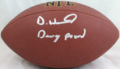 Denzel Ward Signed Cleveland Browns SuperGrip Football "Dawg Pound" Inscribed