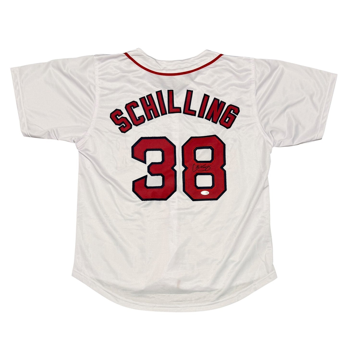 Curt Schilling Signed Boston Red Sox Custom Jersey