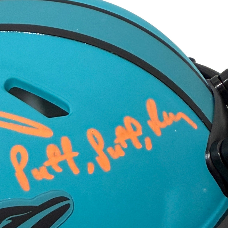 Ricky Williams Signed Miami Dolphins Rave Mini Helmet Puff Puff Run JSA COA
