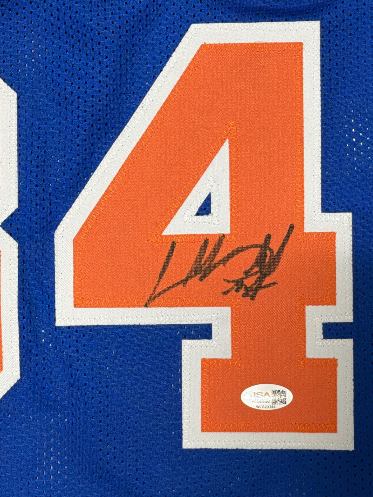 Charles Oakley Signed New York Knicks Custom Jersey