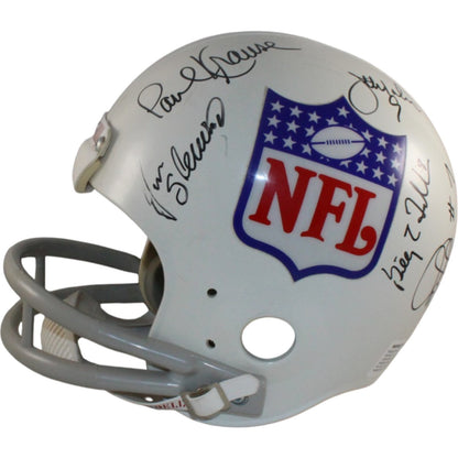 George Blanda, Paul Krause & Multi-Signed NFL Alumni Full Size 2-Bar Helmet