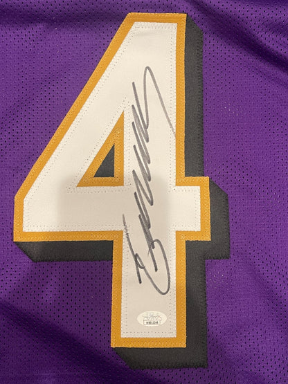 Zay Flowers Autographed Baltimore Ravens Custom Jersey (JSA COA)