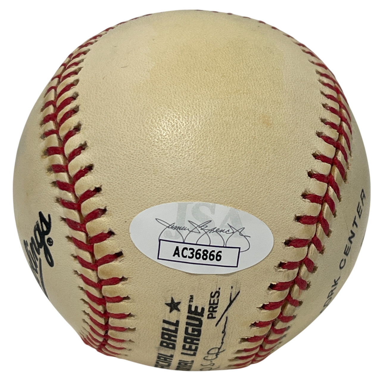 Mike Piazza Signed New York Mets Rawlings National League Baseball (JSA)