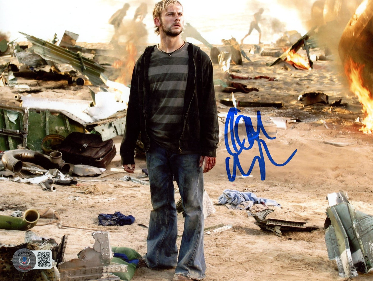 Dominic Monaghan Signed Lost 8x10 Photo Beckett BAS