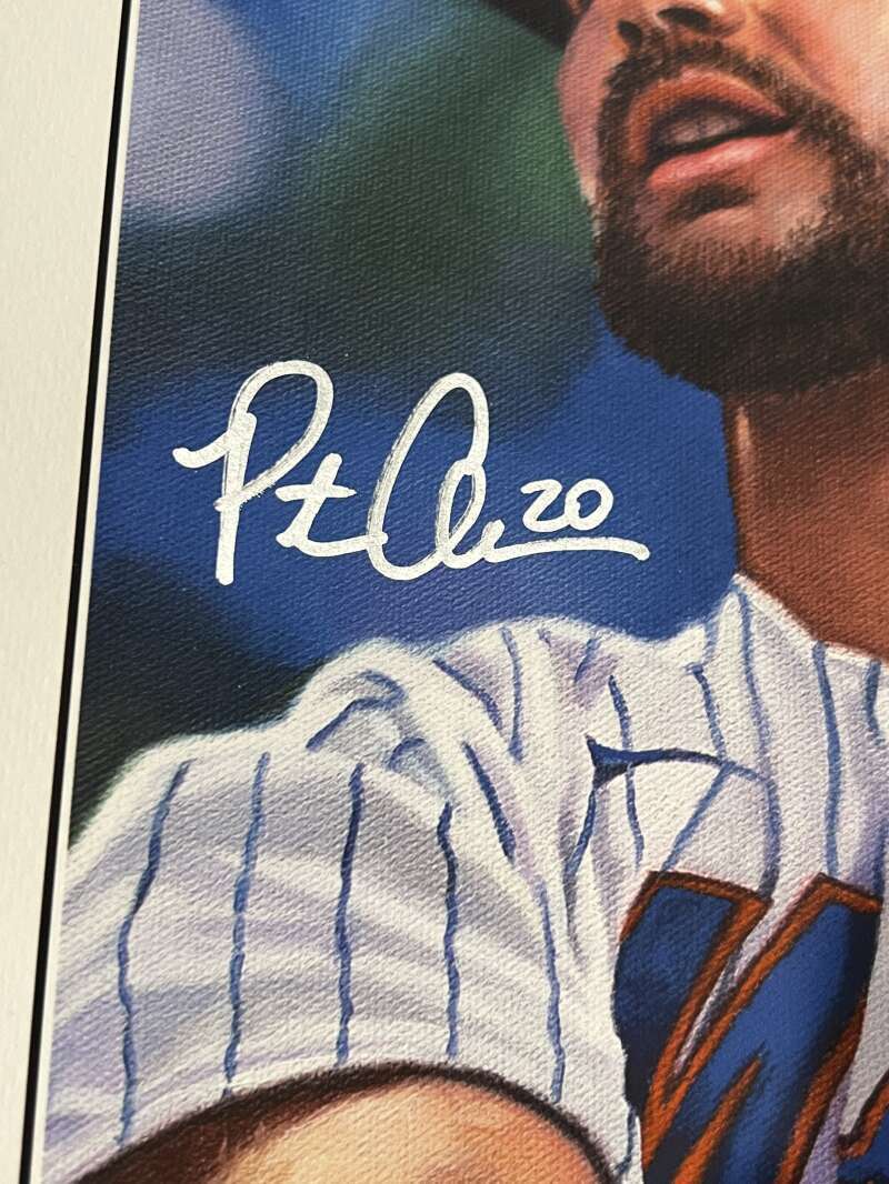 Pete Alonso Signed Topps Game within the Game Art Print /99