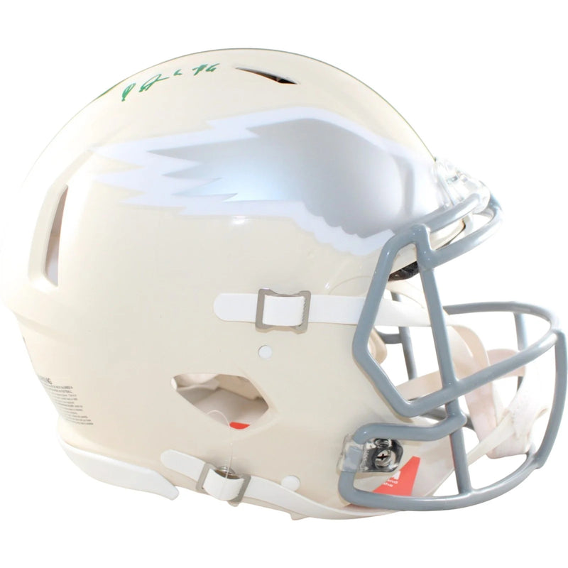 DeVonta Smith Signed Philadelphia Eagles Throwback Proline Helmet
