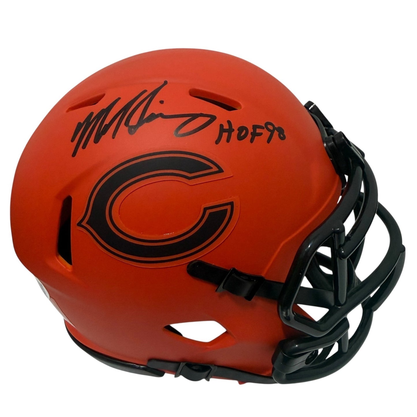 Mike Singletary Signed Chicago Bears Rave Mini Helmet HOF 98 (JSA)