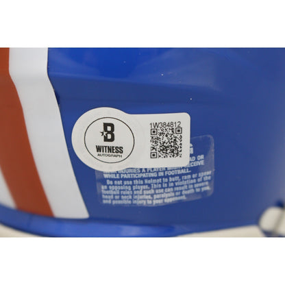 Randy Gradishar Denver Broncos Autographed Throwback Mini Helmet