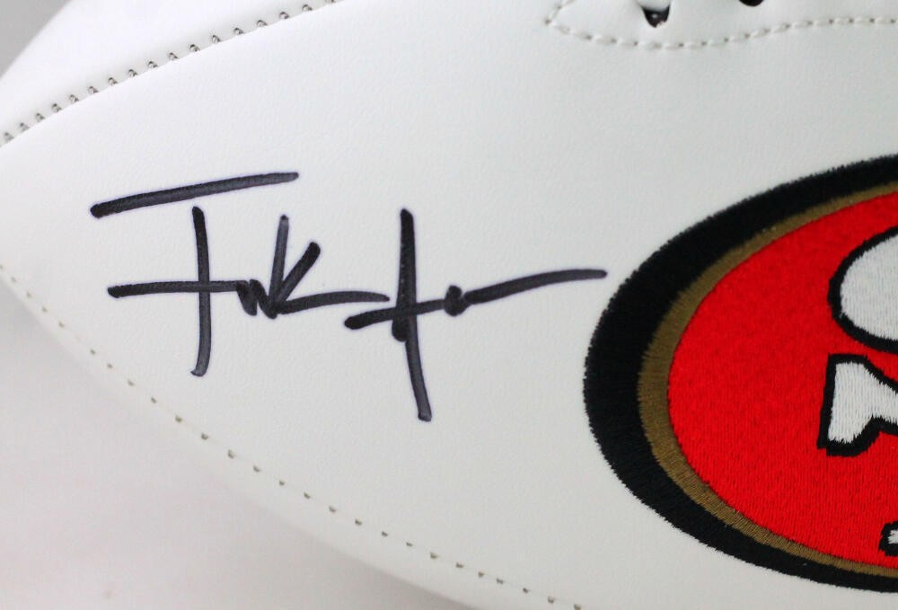 Frank Gore Signed San Francisco 49ers Black Logo Football