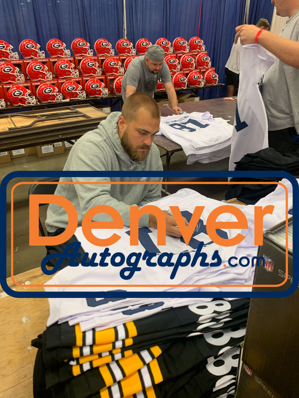 Pat Freiermuth Signed White College Style Custom Football Jersey (BAS)