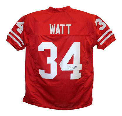 Derek Watt Signed Wisconsin Badgers Custom Football Jersey JSA
