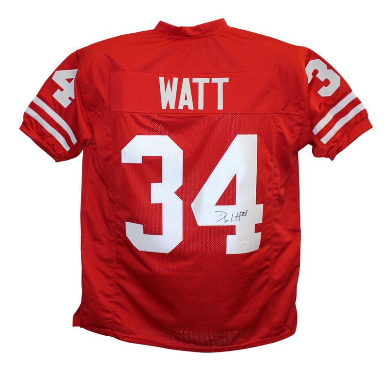 Derek Watt Signed Wisconsin Badgers Custom Football Jersey JSA