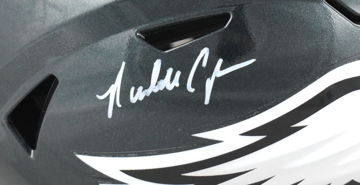 Randall Cunningham Signed Philadelphia Eagles Mid-Size SpeedFlex Helmet