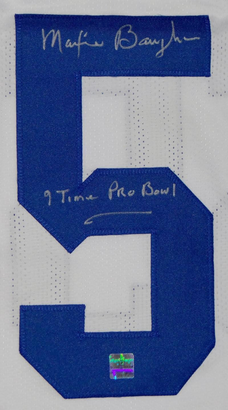 Maxie Baughan Signed White Custom Football Jersey - 9x Pro Bowl Insc