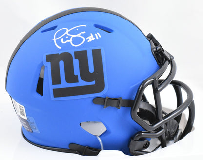 Phil Simms Signed New York Giants Rave Speed Mini Helmet