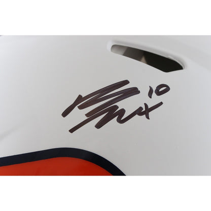 Bo Nix Signed Denver Broncos Full Size 2023 Alternate Helmet