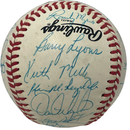 1988 New York Mets Team Signed National League Baseball JSA LOA