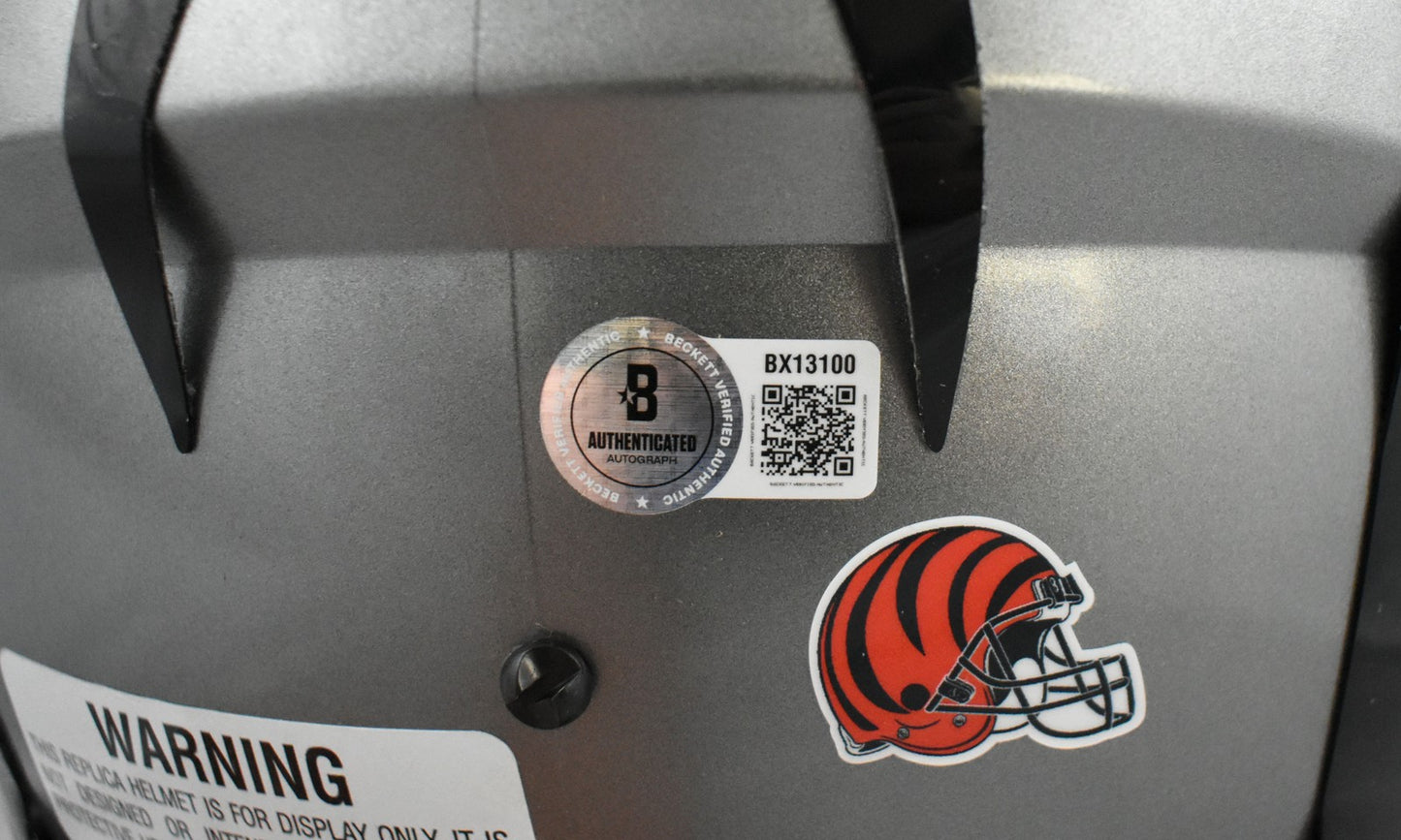 Boomer Esiason Autographed Cincinnati Bengals Full Size Flash Helmet