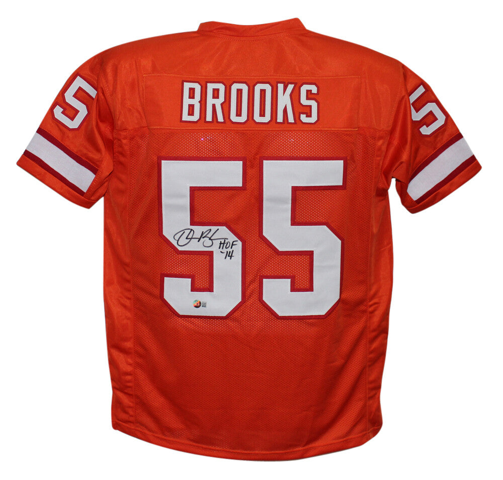 Derrick Brooks Autographed Tampa Bay Buccaneers Orange Custom Jersey
