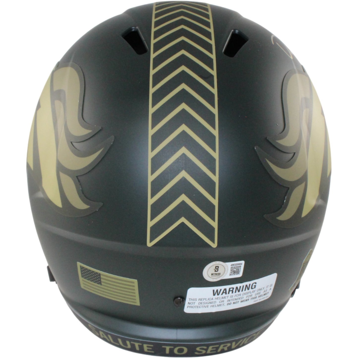 Dre Greenlaw Autographed Denver Broncos 2025 Salute to Service Full Size Helmet