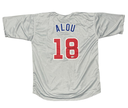 Moises Alou Signed Chicago Cubs Custom Baseball Jersey (Beckett COA)