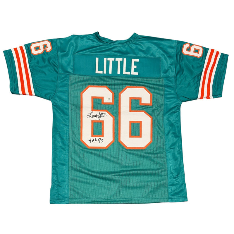 Larry Little Miami Dolphins Signed Custom Jersey (HOF 93) - JSA Witness