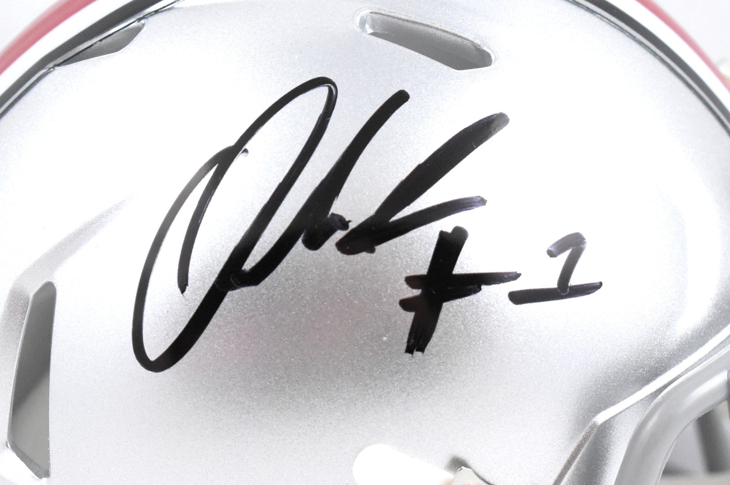 Quinshon Judkins Autographed Ohio State Buckeyes Speed Mini Helmet
