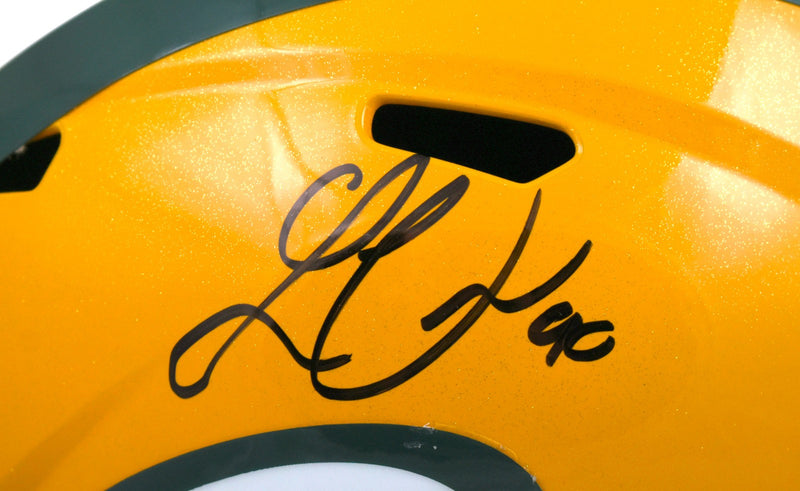 Lukas Van Ness Signed Green Bay Packers Full Size Speed Helmet