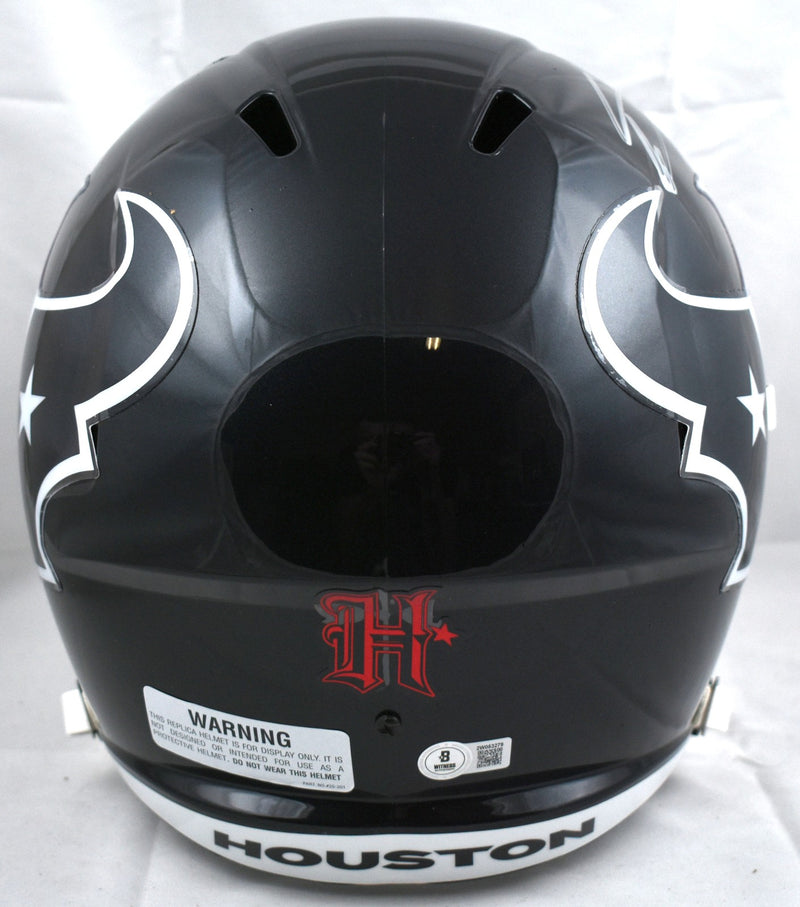 Stefon Diggs Autographed Houston Texans Full Size Speed Replica Helmet