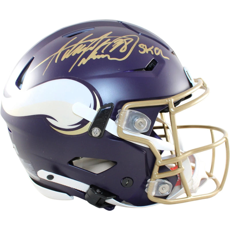 Adrian Peterson Signed Minnesota Vikings Speedflex Rivalries Helmet