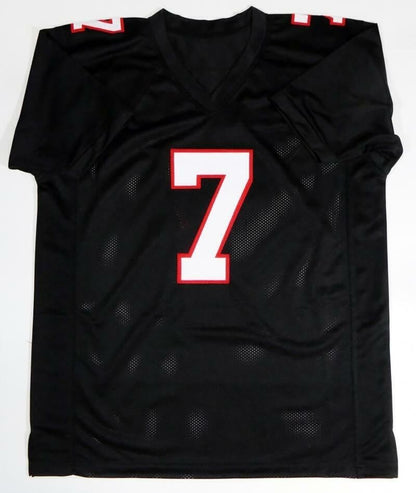 Michael Vick Autographed Black Custom Jersey
