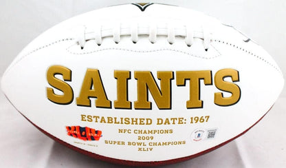 Darren Sproles Signed New Orleans Saints Logo Football - Black