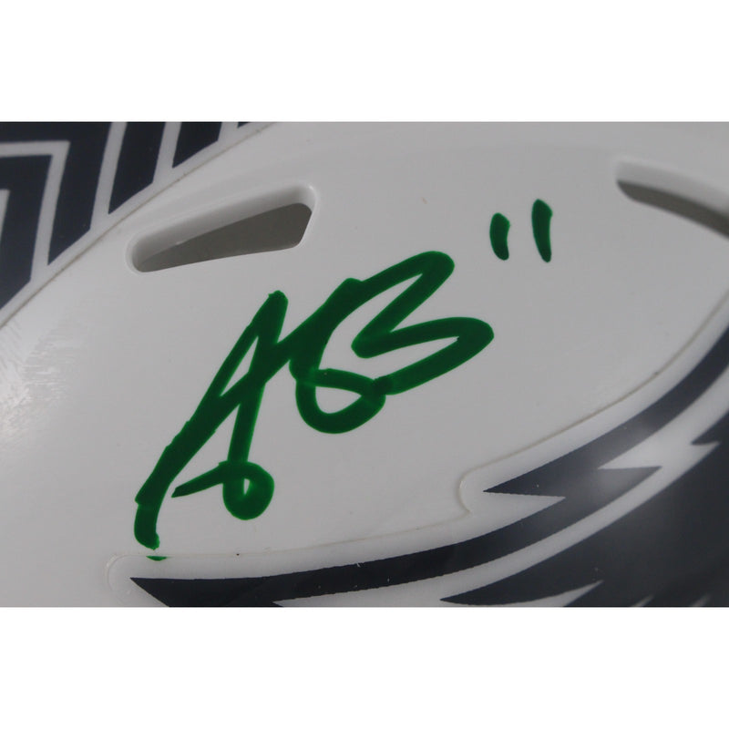 AJ Brown Signed Philadelphia Eagles 2024 Salute to Service Mini Helmet