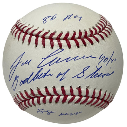 Jose Canseco Signed Official Major League Baseball with 4 Inscriptions
