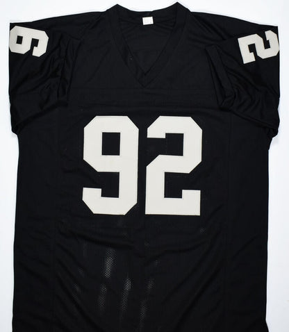 Richard Seymour Autographed Las Vegas Raiders Black Custom Jersey