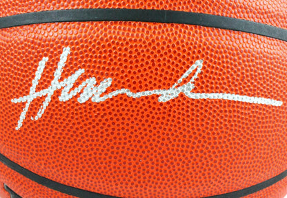 Ralph Sampson & Hakeem Olajuwon Signed Wilson NBA Basketball